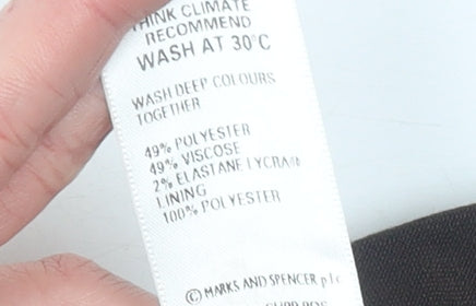 Marks and Spencer Women’s Brown A-Line Midi Skirt Size 16