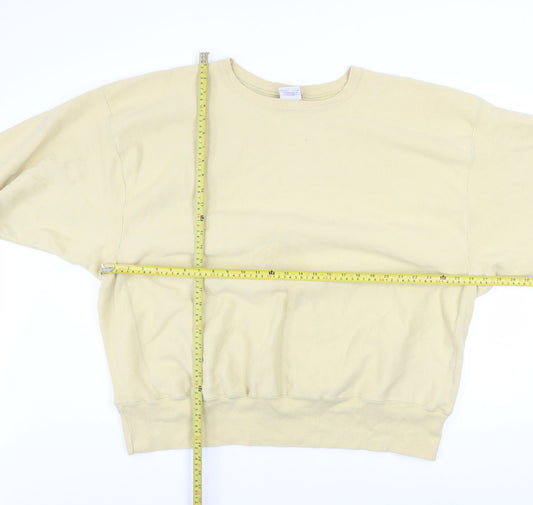 Champion Men's Beige Reverse Weave 2XL Crew Neck Sweatshirt