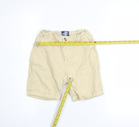 Thomas Brown Boys Beige Chino Shorts 8-9 Years Casual Cotton Twill