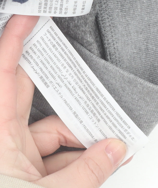 Additional view of Abercrombie & Fitch Kids boys’ grey colourblock pullover hoodie 13-14 years