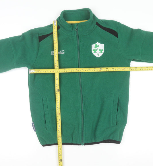 Ireland Boys Green Full Zip Fleece Sweatshirt 9-10 Years
