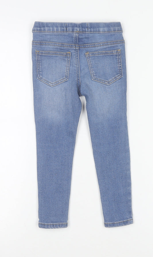 denim co. Girls Blue Jegging Jeans 3-4 Years Stretch Denim Casual