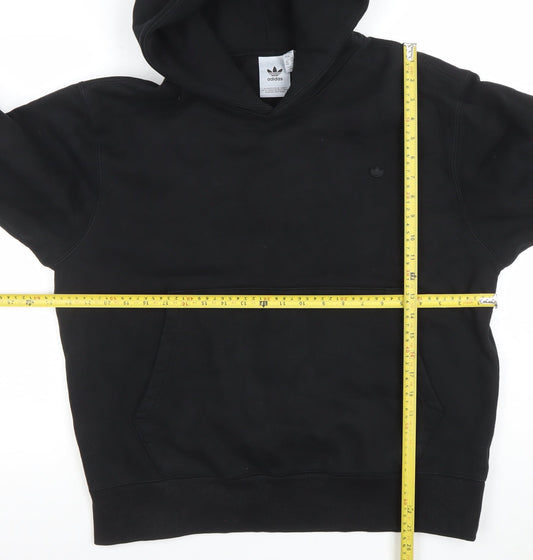 Adidas Men's Black Pullover Hoodie L Regular Fit Sportswear