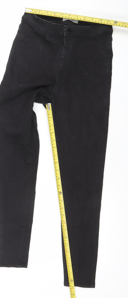 Denim Co Women's Black Skinny Jeans Size 12 Stretch Mid Rise