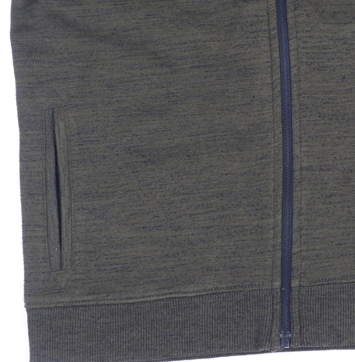 Additional view of Marks & Spencer boys’ green hooded full zip colourblock jacket 12-13 years
