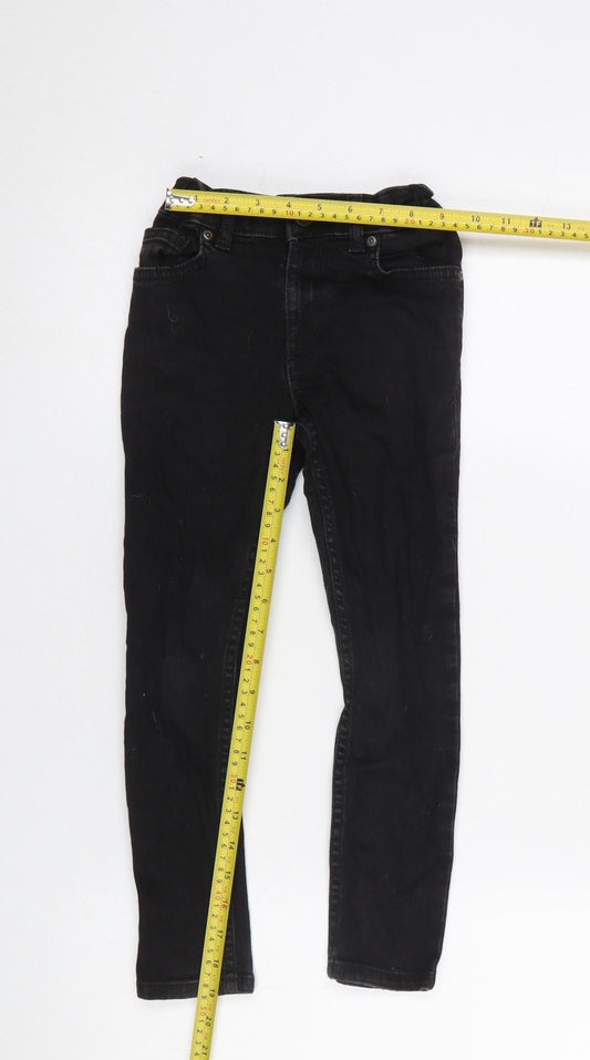 River Island Boys Black Skinny Jeans 6 Years Stretch Denim