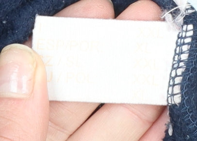 Kappa Men's Navy Blue 2XL Fleece 1/4 Zip Pullover Sweatshirt