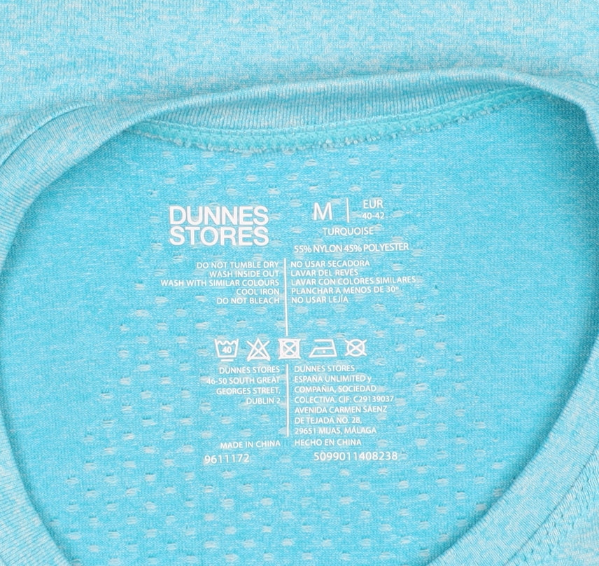 Dunnes Stores Womens Blue Athletic T-Shirt Size 12 Short Sleeve