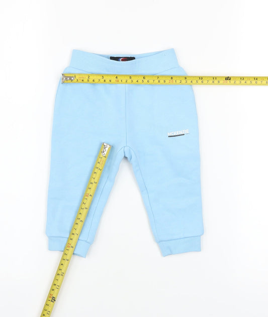 McKenzie Blue Jogger Trousers 6-9 Months Unisex Baby Lightweight Cotton