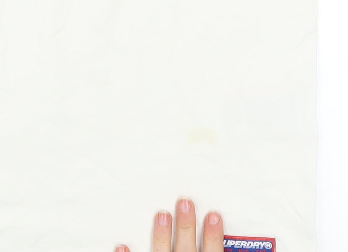 Superdry Men's Blue Red White Regular Fit Cotton T-Shirt Size L