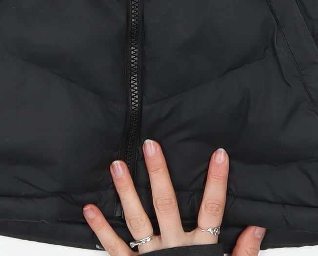 Nike Boys Black Hooded Puffer Jacket Size 10-11 Years