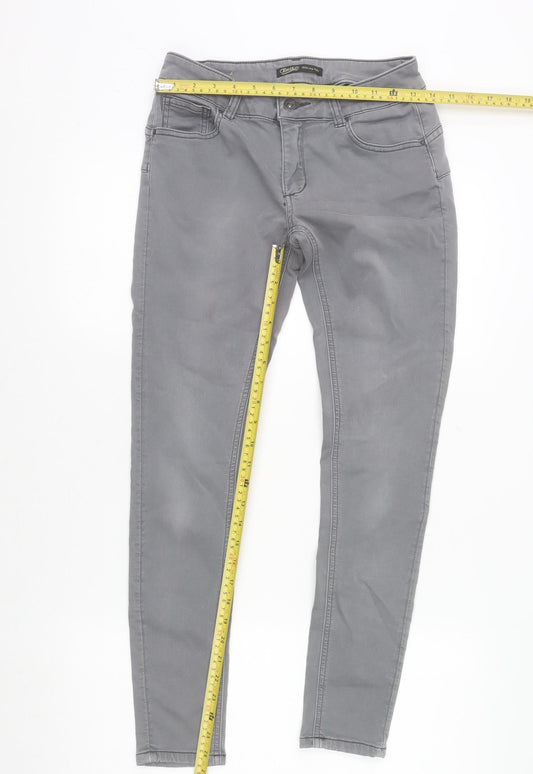 Toxik3 Women's Grey Skinny Stretch Jeans Size M/UK 10