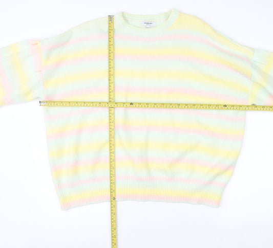 Simply Be Women’s Multicoloured Striped Knit Pullover Jumper Size 20/22