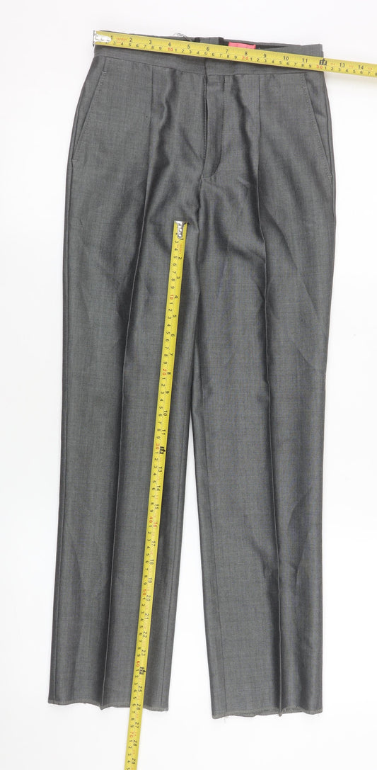 Torre Boys Grey Dress Pants 26R Formal Wool Blend Trousers