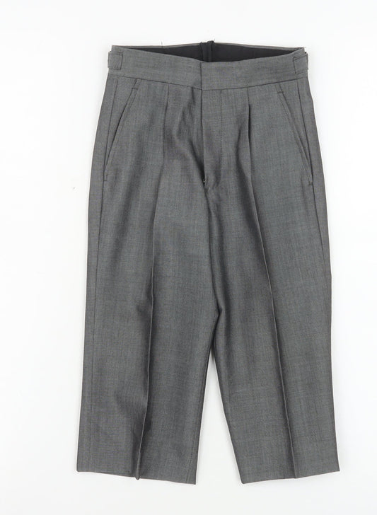 Torre Boys Grey Wool Blend Formal Dress Trousers Size 20R