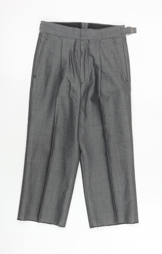 Torre Cerimonia Boys Grey 22R Dress Pants Formal Wool Blend Trousers