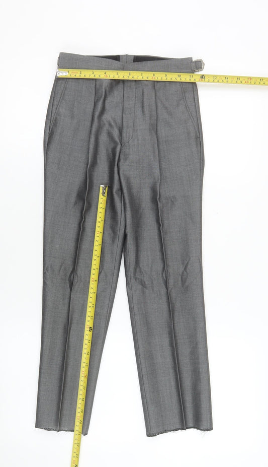 Torre Boys Grey 24R Dress Pants Formal Wool Blend Tailored Trousers