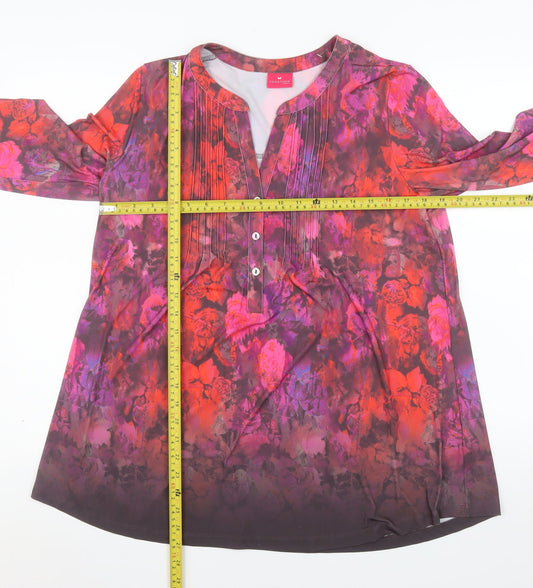 Together Women’s Multicoloured Floral Tunic Blouse M