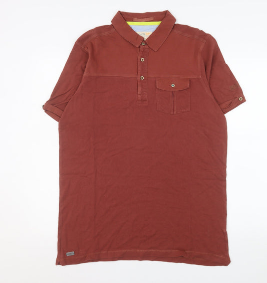 Regatta Men’s Brown Cotton Short Sleeve Polo Shirt L