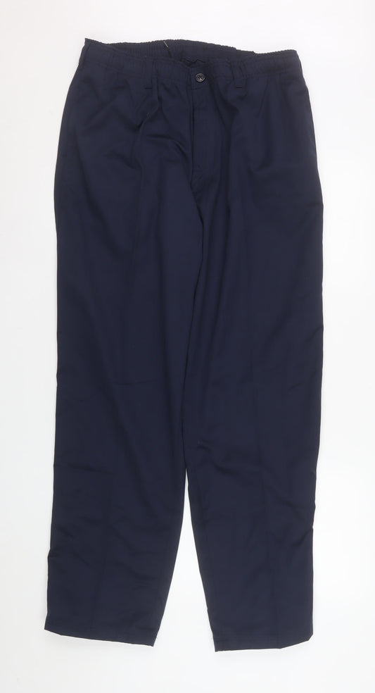 Champion Grafton Men’s Navy Blue 40R Chino Trousers Polyester Cotton Blend
