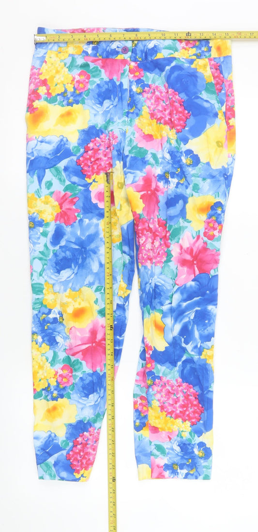 Gerard Women’s Multicoloured Floral Ankle Trousers Size 10