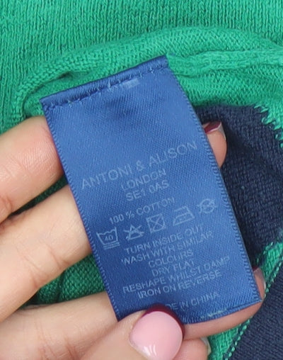 Additional view of Antoni & Alison Women's Green Polka Dot Cotton Jumper, size 12