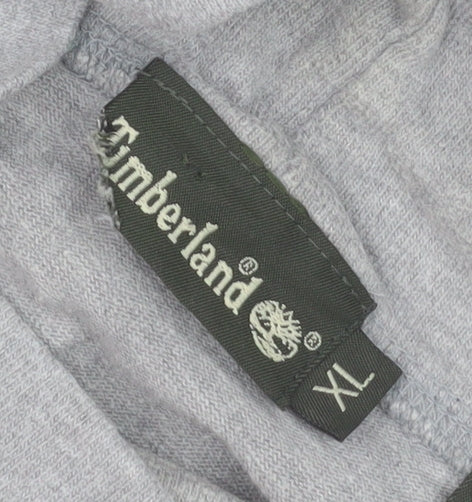 Timberland Men's Grey XL High Neck Cotton Pullover Sweatshirt