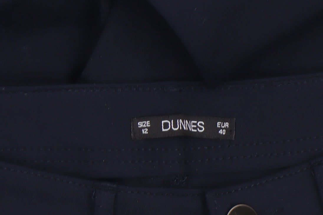 Additional view of Dunnes women’s black stretch slim trousers, size UK 12