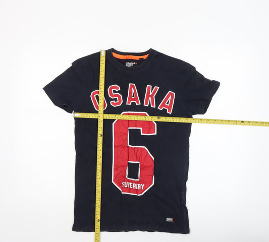 Superdry Men's Navy Osaka 6 Graphic Print T-Shirt XS