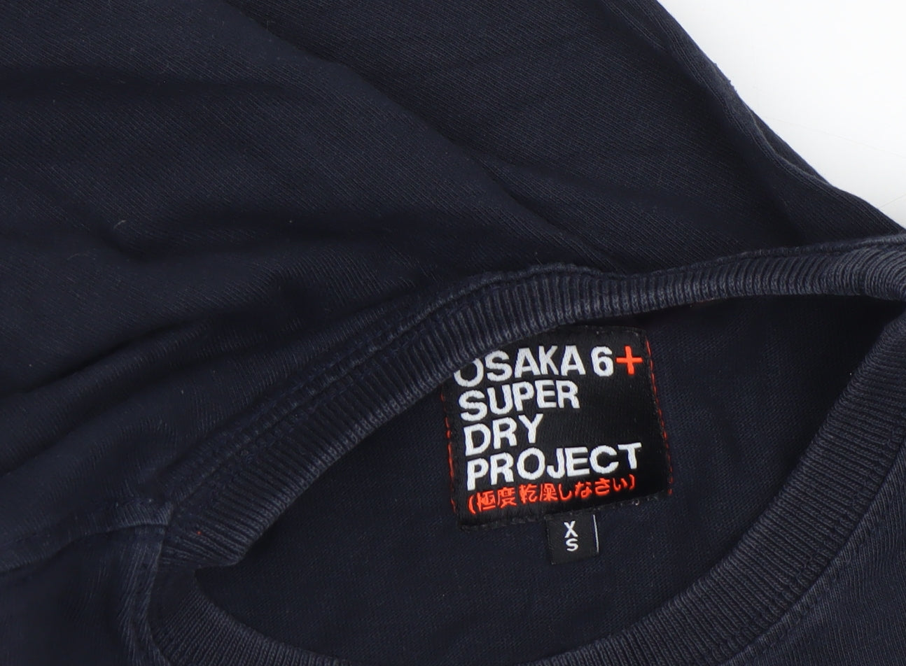 Superdry Men's Navy Osaka 6 Graphic Print T-Shirt XS