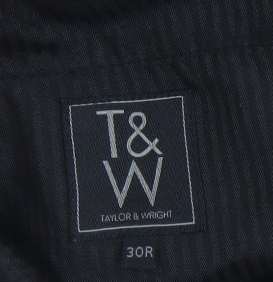 Additional view of Taylor & Wright Men's Blue 30R Dress Pants Regular Fit Formal Trousers