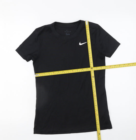 Nike Womens Black XS Dri-Fit Short Sleeve Active T-Shirt