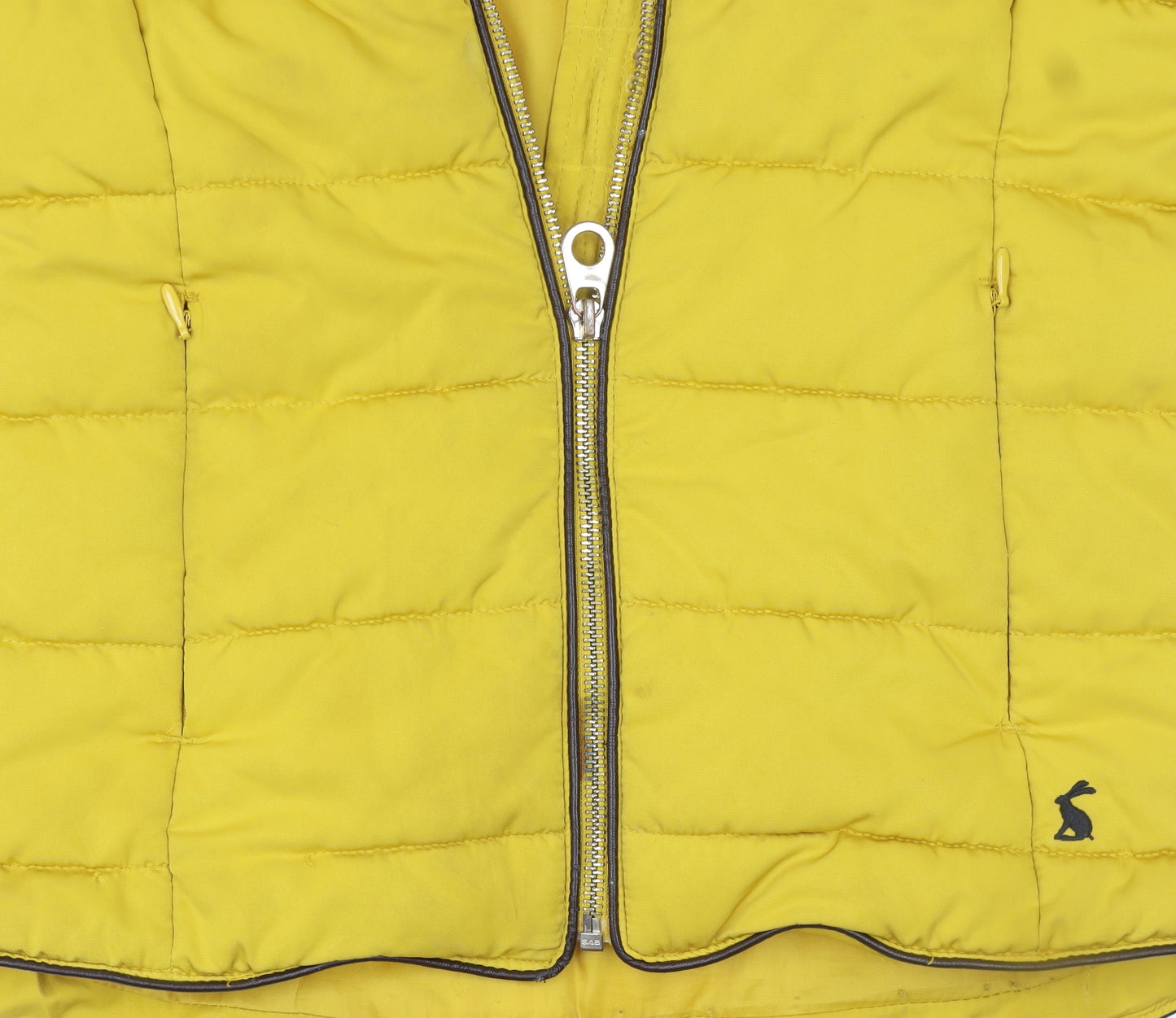 Additional view of Joules girls’ yellow hooded puffer jacket 10 years lightweight winter coat