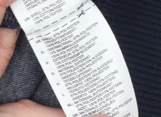 Adidas Men's Blue Full Zip Hooded Hoodie Size M Sports Jacket