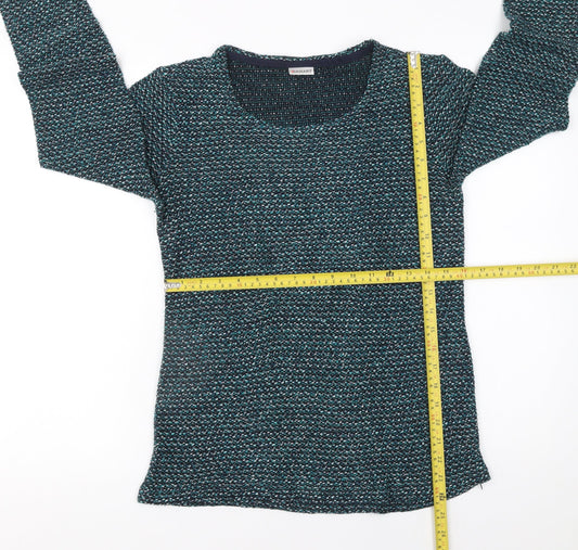 Damart Women's Blue Knit Pullover Jumper Size S 10/12