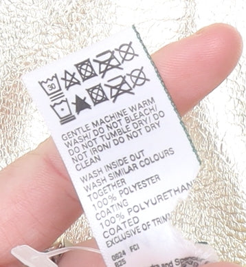 Marks and Spencer Women Gold A-Line Short Skirt Size 18 Party Wear