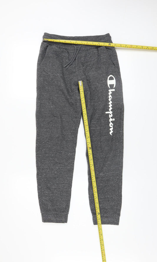 Champion Boys Grey Jogger Trousers Size 11-12 Years Cotton Blend