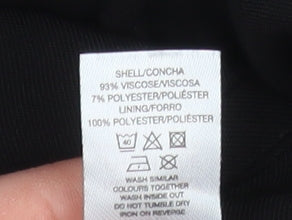 Additional view of Gallery Women’s Black, size UK 12, Straight Leg Viscose Trousers