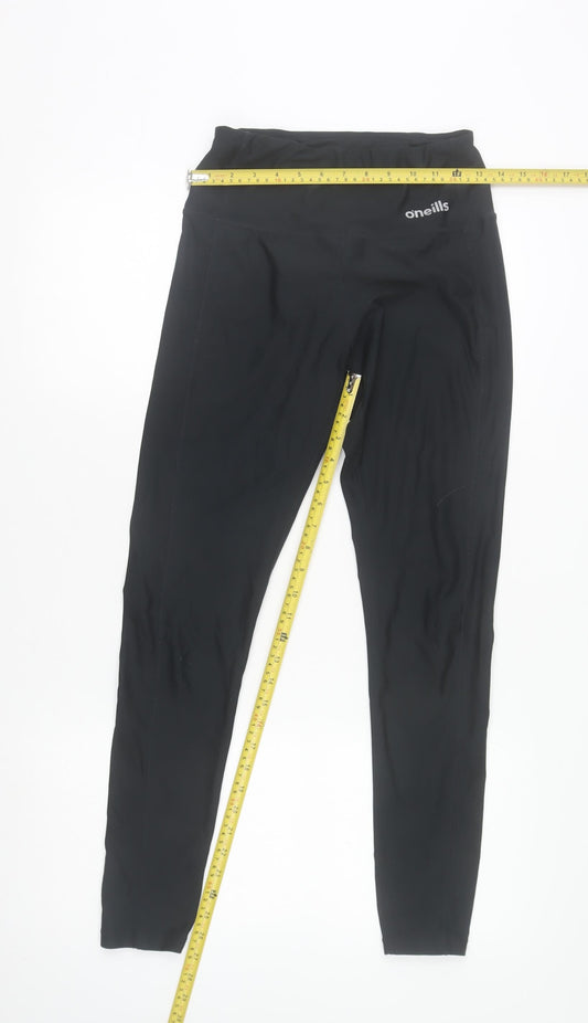 O'Neills Womens Black Size 12 Leggings Slim Fit Activewear Trousers