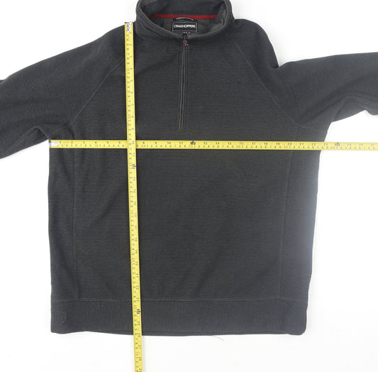 Craghoppers Men’s Black Fleece 1/2 Zip Pullover Sweatshirt L