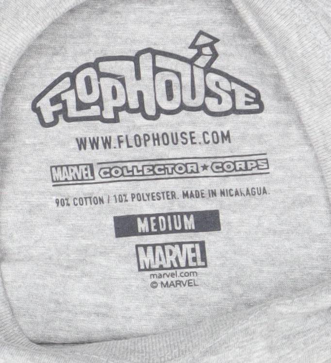 Marvel Men’s Grey Hulk vs Ultron Avengers Graphic T-Shirt Medium
