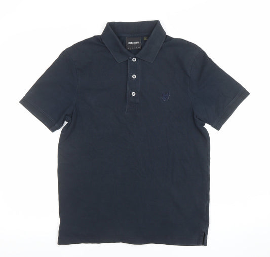 Lyle & Scott Men’s Blue Cotton Polo Shirt Size M Classic Fit