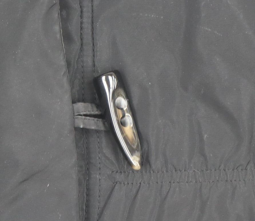 Alexon Women's Black Size 10 Mid-Length Puffer Coat with Toggle Fastening