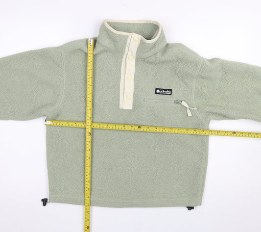 Columbia Women's XS Green Fleece 1/4 Zip Pullover Sweatshirt