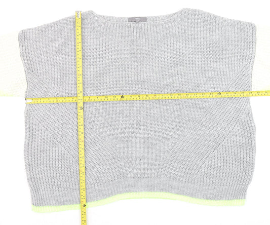 Next Men's Grey XL Chunky-Knit Crew Neck Jumper
