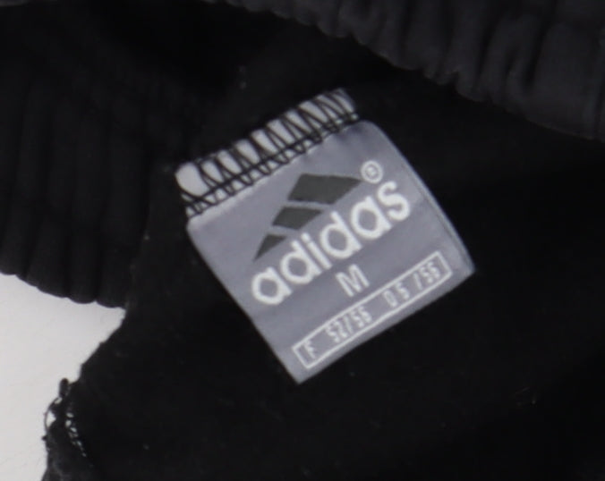 Adidas Men's Black Jogger Sweatpants M Fleece Tapered Fit Activewear