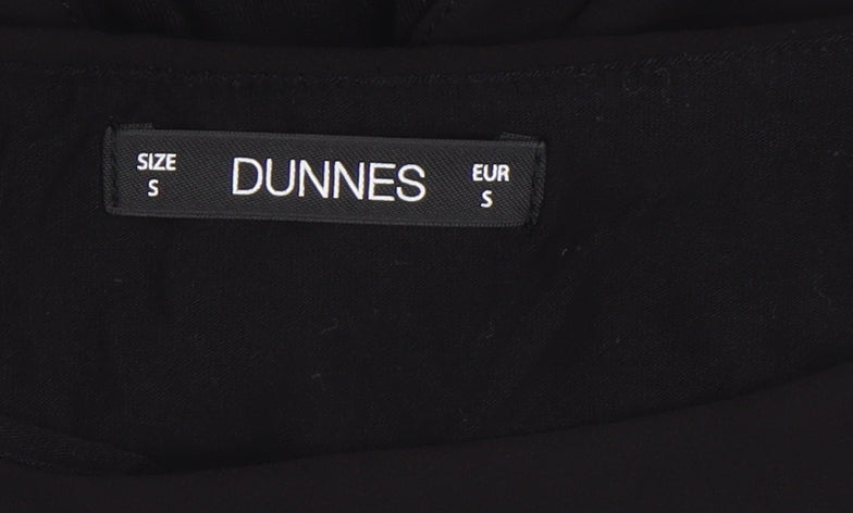 Additional view of Dunnes Women’s Black Wrap Chiffon Blouse Short Sleeve, size S