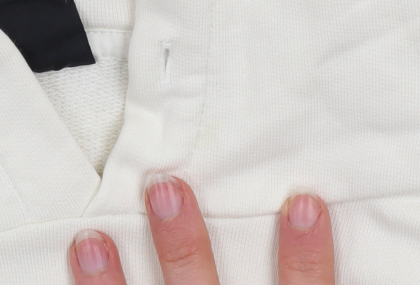 Dickies Men’s Ivory Pullover Hoodie Medium Graphic Logo Sweatshirt