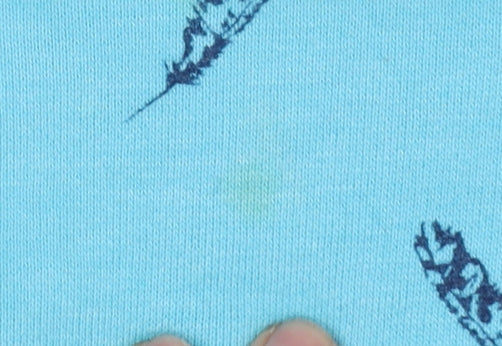 Superdry Women's Blue Feather Print Pullover Hoodie Size L