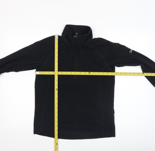 Berghaus Women's Black 1/2 Zip Fleece Pullover Hoodie Size 10